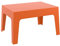 CLP Gartentisch Box Kunststoff I Stapelbarer Beistelltisch I Wetterfester Outdoor-Tisch, Farbe:orange