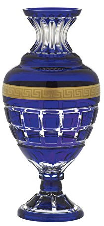 ARNSTADT KRISTALL Vase Kristallglas Apollo (56 cm) Kobalt blau