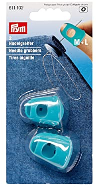 Prym 611102 Nagelgreifer, Silikon, Türkis, Größe M und Größe L, 2 Stück