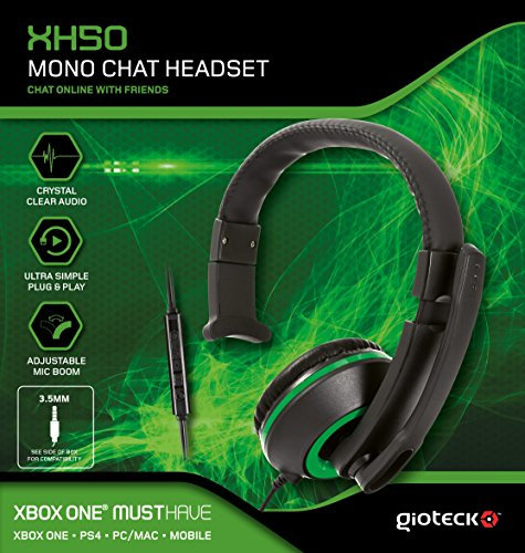Gioteck XH50 Micro Casque Mono Chat pour Xbox One - vert - [Edizione: Francia]