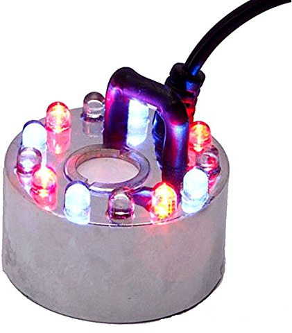 MELARIO 12 LED Vernebler Luftbefeuchter Nebler Ultraschall Für Zimmerbrunnen