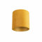 QAZQA Karton Velours Lampenschirm gelb 25I25I25 mit Gold I Messingener Innenseite,