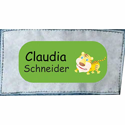 INDIGOS UG 60 Namensaufkleber Textilien - selbstklebend - 23 x 12 mm - personalisierbar - Wäscheetikett