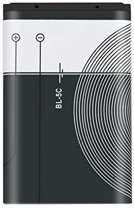 Tree-on-Life 1pcs 1020mAh Capacity BL-5C Phone Battery Charging Compatible for Nokia BL-5C 3.7V 3.8Wh Mobile Replacement Battery Smartphone Battery
