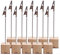 Toyvian 10PZ Porta Segnaposto Clip per Foto Portafoto con Supporto di Legno