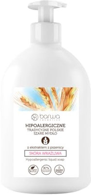 BARWA_Hipoalergiczne tradycyjne szare myd³o w p³ynie z ekstraktem z pszenicy 500ml
