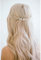Prosy Bride Wedding Crystal Hair Vines Bridal Headband Flower Rhinestones Hair Comb Slides Hair Accessories for Women and Girls (Rose Gold)