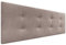 DHOME Gepolstertes Kopfteil ACUALINE 8cm Dick - Bett-Kopfteil in Stoff und Kunstleder (Stoff Erde, 135cm für Betten 120/135/140)