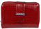 Jennifer Jones Echt-Leder Damen Geldbörse - Modische Croco Glanz Optik - RFID (S - Style 1, Rot)