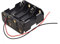 Baixia Support/Boite/boitier de Batterie Noir Pouvoir contenir 8 Piles AA (12v en Tout)