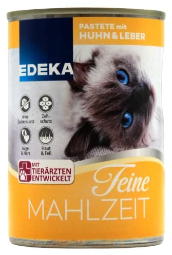 Edeka Feine Mahlzeit Pastete mit Huhn und Leber, 12er Pack (12 x 400g)