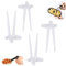 Fingerstäbchen für Gamer, 4 Stück Fingerstäbchen für faule Finger Chopsticks, essen beim Zocken Hand-Free Snack-Finger-Essstäbchen, Für Gaming-Snack-essstäbchen Hilfsstäbchen für Gamer Sticks(Weiss)