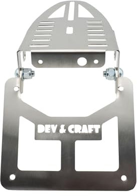 Portatarga 50 CC Fantic HM Valenti Ecc Pieghevole Moto Enduro Motard (Senza Verniciatura)