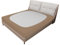 Easy-Going Boxspring-Abdeckung, King/C-King, 4-Wege-Stretch, glatt und elastisch, Wickelband, 4 Seiten, Bettrock, Kamel