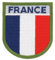 Ecusson Drapeau Français Tissu brodé avec scratch Collection France Tricolor Bleu Blanc rouge