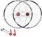 MTB 26 Zoll Fahrrad-Laufradsatz Schnellspanner Alu-Legierung Dual-Sechs-Loch-Scheibenbremsen Felge 28 Löcher Vorne 2 Hinten 5 Lagernaben Laufradsatz Geeignet Für 8-11-Gang-Kassette