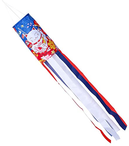 BESPORTBLE Dekorative Windsack Flagge Japanischer Stil Polyester Windsack Außendeko Terrasse Gartenfest Restaurant Dekoration Saisonale Windfahne