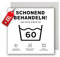 WBdesignz XXL Geburtstagskarte mit Umschlag - Schonend Behandeln! 60. Geburtstag Geschenkkarte Happy Birthday - 60ter Geburtstag Witzige Wäsche Karte (21 x 21 cm)