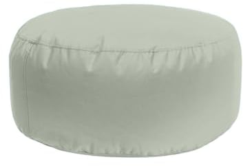 Bruni Pouf Sitzhocker L in Felsgrau – runder Sitzpouf, Indoor und Outdoor als Fußhocker, Yoga-Sitzkissen, Meditationskissen geeignet, in Deutschland gefertigt