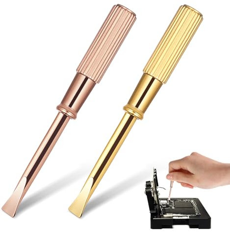 2 Pcs Mini Bracelet Screwdriver Set 4mm Small Screwdriver Bracelet Screwdriver Titanium Steel Mini Screw Driver Bracelet Repair Screwdriver Driver Jewelry Repair Tools for Love Bracelet
