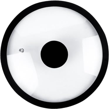 Gralara Küchenabdeckung für Pfannen Und Töpfe, Glasdeckel für Bratpfannen, Schwarz, 29cm