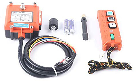 220V Drahtlose Kran Fernbedienung, Seilwinden Funkfernbedienung Hoist Seilhebezug Winde Kran, Drahtlose Kran Fernbedienung für Brückenkran Industrielle Elektrohebezeug Winde Kippanhänger