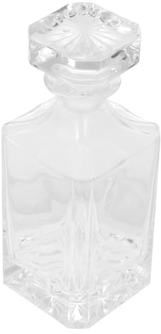Cabilock Empty Liquor Holder Imitation Crystal Whiskey Bottle for Display Perfect for Entertaining