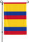 Drapeau de la Colombie - Bannières de cour double face durables - 71,1 x 101,6 cm - Pour décorations saisonnières