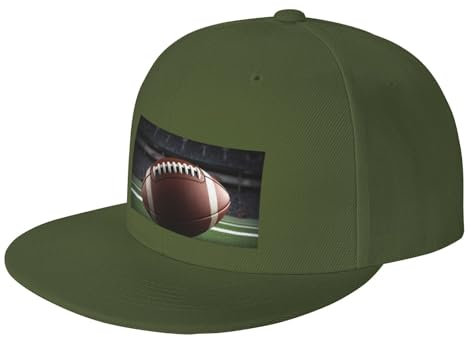 AMREWQYL American Football Printed Baseball Cap Neutrale Trucker Cap, Moos Grün, 4-7