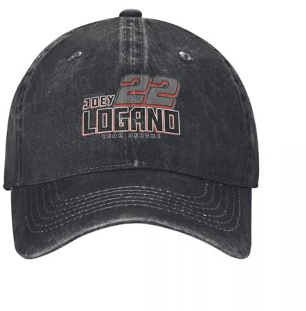 ECUXSRHN Vintage Basecap Washed Baseball Kappe NASCAR - Joey Logano - Luxus-Männerkappe aus Karbonfaser für Herren
