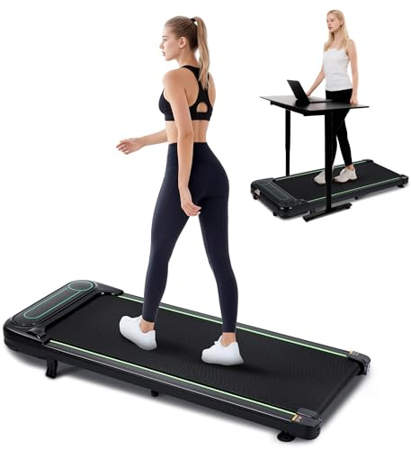 Alphaflow Walking Pad mit Steigung Laufband für Zuhause Laufband Schreibtisch Gehband Under Desk Treadmill for Home Leise Kompakt with LED-Anzeige Fernbedienung