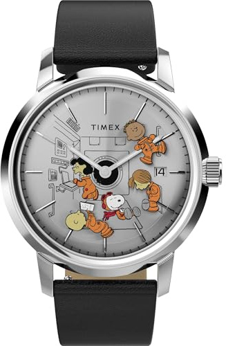 Timex Herren Analog Automatik Armbanduhr Peanuts Marlin