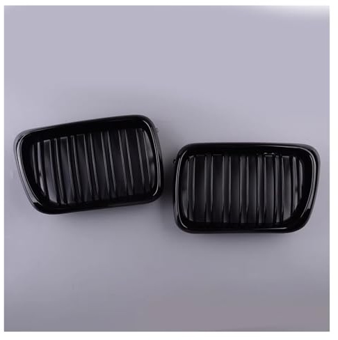 Auto Kühlergrill Gitter Für 3er E36 1996 1997 1998 1 Paar 51138195151 51138195152 Doppellamellen Doppellinien Frontstoßstange Haubengitter Grills Racing-Kühlergrill