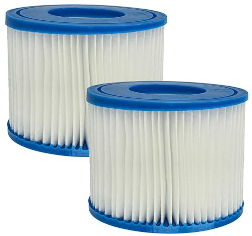 vhbw 2X Filterkartusche Typ VI Ersatz für Bestway 90427E, BW58323, FD2134 für Pool - Ersatzfilter Blau Weiß