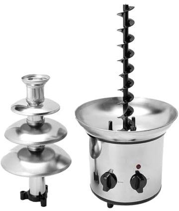 Chocolate Fountain 4-Layer Electric Melting Machine Hotpot Pot Set for Candies Smooth Continuous Flow