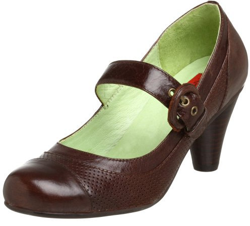 Miz Mooz Women's August Mary Jane Pump, Brown, 9 UK