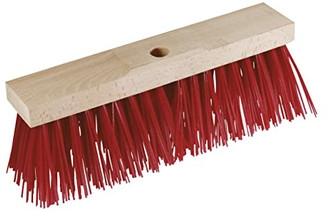 Kerbl Straßenbesen 42 cm breit EXTRA GROB - rote Borsten