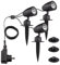 Trango 3-flammig 3076-356 IP44 LED Gartenstrahler mit Timerfunktion *JOE* Außenleuchte inkl. 3x LED Modul 6000K Tageslichtweiß & Zuleitungskabel Teichlampe, Gartenleuchte, Wegbeleuchtung, Wandleuchte