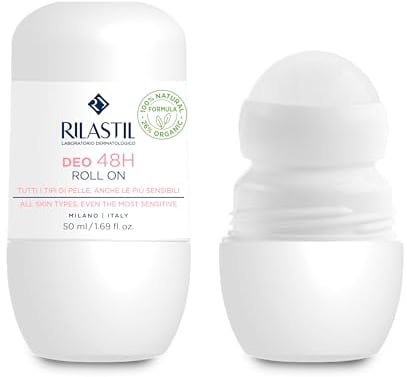 Rilastil Deodermial - Desodorante Roll-On que Reduce la Hipersudoración - Eficacia 48 horas - 50 ml