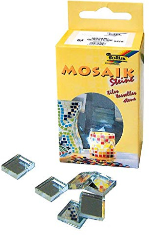 Folia Mosaik Glassteine, Spiegelsteine, 15x15mm, 200g (100er Pack)