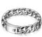 JewelryWe Personalisierte Schmuck Herren Armband, Klassiker Hochglanz Poliert Panzerkette Armreif, Edelstahl, Silber, kostenlos Gravur