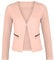 DANAEST Damen Blazer mit Taschen (382), Farbe:Rosa, Kostüme & Blazer für Damen:36 / S