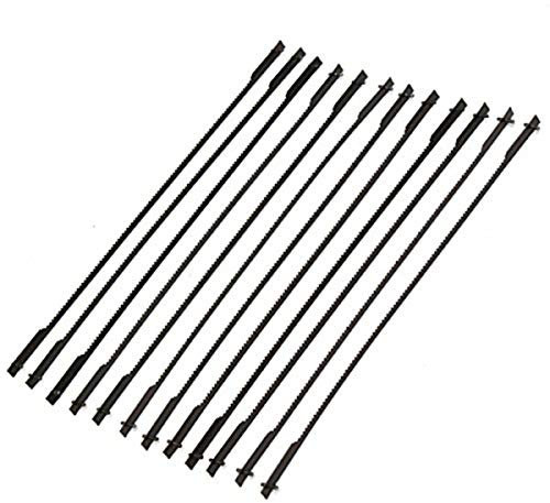 EsportsMJJ 12pcs 5 Inch 125mm Pinned Scroll Saw Blades Woodworking Power Tool Accessories