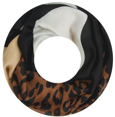 Majea Damen Loop Schal Schlauchschal Halstuch (880023) (beige 10)