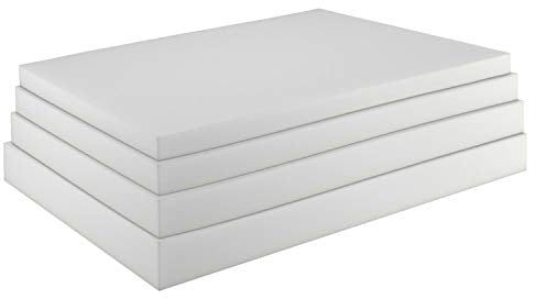 sunnypillow Schaumstoffplatte Schaumstoff Polster Zuschnitt - 90 x 200 x 5 cm RG 25/44 - Topper Matratzen Auflage in vielen Größen zur Auswahl