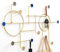 AI HUI Créatif Décoratif Porte-Manteaux Mural Rond Fer Art Porte Manteaux Multifonction Crochet Mural Patères Stockage d'affichage Couloir Porte-Manteau Mural