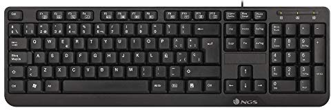 NGS FUNKYV3 Tastiera USB con 12 Tasti Multimediali, Cavo da 140cm a Funzione Plug&Play (QWERTY Italiano)