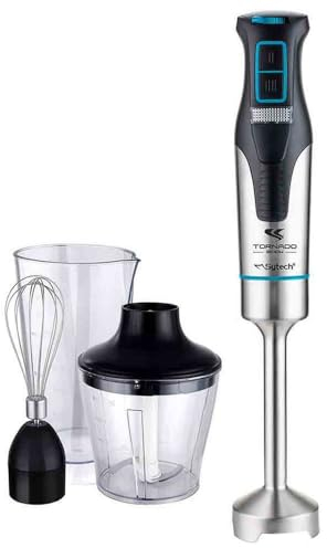 Sytech batidora de Varilla, Accesorios, velocidades, 1200w, Acero INOX., Azul