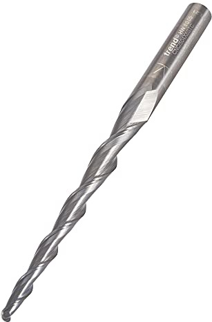 Trend CNC Kegel-Ballfräser, 8 mm Schaft, 2 mm Radius, Vollhartmetall | Fräst präzise Konturen mit Vollhartmetall, 75 mm Schnittlänge und 120 mm Länge für CNC, CNC/504X8STC