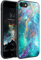 BENTOBEN Glow in the Dark Nebula Pattern Shockproof Slim Fit Hybrid Hard PC Soft TPU Bumper Protective Case for iPhone SE/7/8